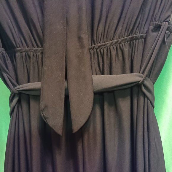 Cameo Black Mixed Media Dressy Jumpsuit Size 1X - Picture 8 of 13